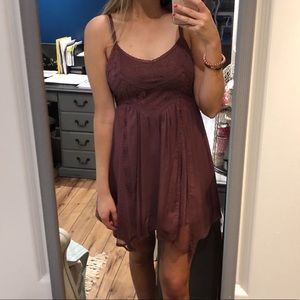 American Eagle Plum Maroon Dress